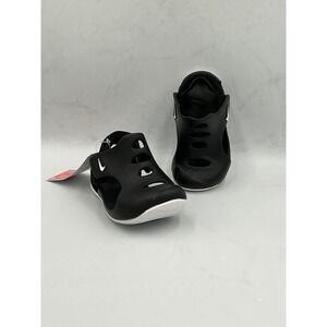 Nike Sandals Sunray Protect 3 TD 6C Black White DH9465-001 Toddler Kids Shoes